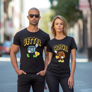Besser zusammenpassen Kaffeesahnen für Paare T-Shirt
