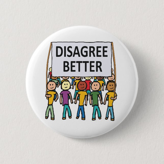 Bessere Meinungsverschiedenheiten Button (Vorderseite)