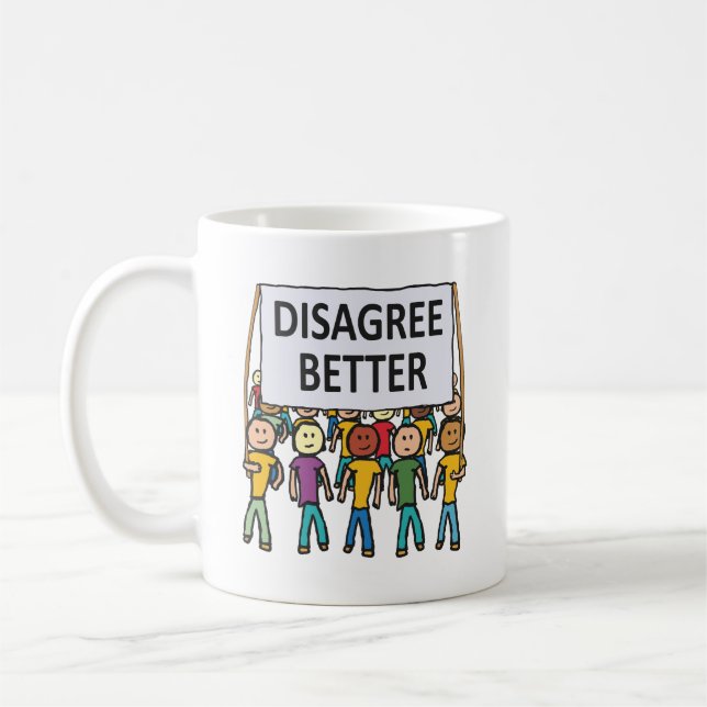 Bessere Meinungsverschiedenheiten Kaffeetasse (Links)