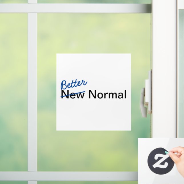 Bessere Normalität — Kfz-Fensterklammer Fensteraufkleber (Zuhause)