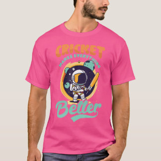 Besserer Cricket-Player T-Shirt