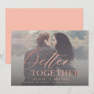 Besseres gemeinsam Skript Hochzeit Foto Save the D Date