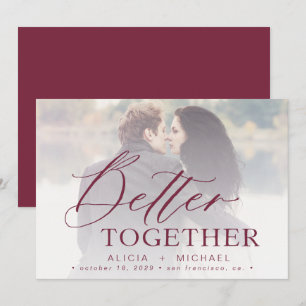 Besseres gemeinsam Skript Hochzeit Foto Save the D Date