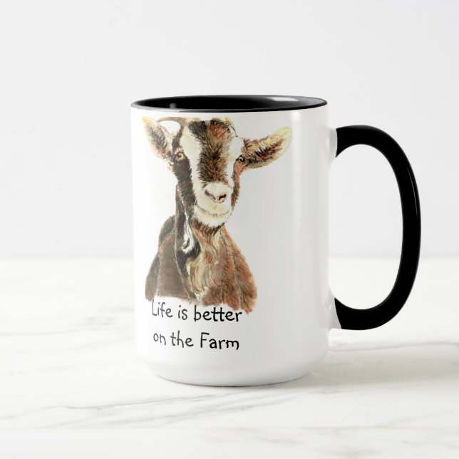 Besseres Leben auf dem Bauernhof, bei der Ziege, b Tasse (Rechts)