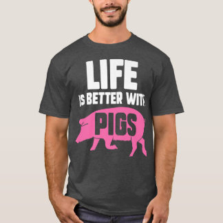 Besseres Leben bei SchweinenPigletPig Lover Premiu T-Shirt