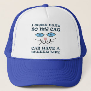 Besseres Leben für meine Katze Lustige Ballkappe T Truckerkappe