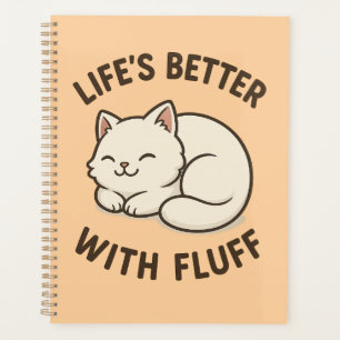 Besseres Leben mit Fluff - Niedliches Chibi-Cat-No Planer