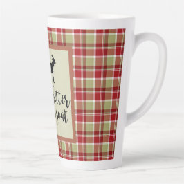 Besseres Leben mit Ziege Kariert Milchtasse