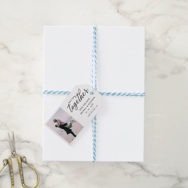 Besseres Zusammenführen von Skript-Foto Save the D Geschenkanhänger (Mit Garn)