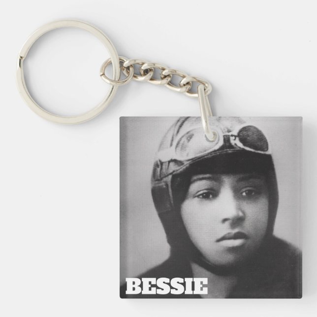 Bessie Coleman - Aviation Pioneer Schlüsselanhänger (Vorderseite)