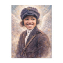 Bessie Coleman Porträtmalerei - Angelcore-Stil
