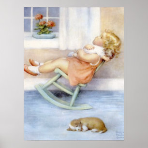 Bessie Pease Guttman Reizendes kleines Laufmädchen Poster