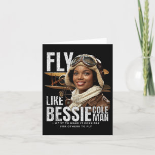 Bessie Quote Black Aviator Women History Monat Jun Karte