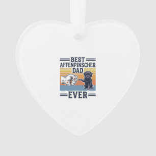 Best Affenpinscher Vater Aller Zeiten Vintage Hund Ornament