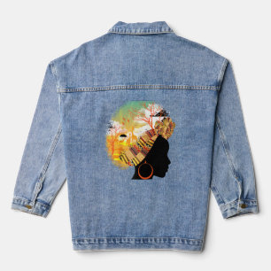 Best African Queen Black Roots Safari Raglan Jeansjacke