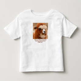 Best Alpaca Monobrow Kleinkind T-shirt