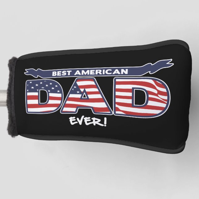 Best American Dad Ever Golf Headcover (Vorderseite)