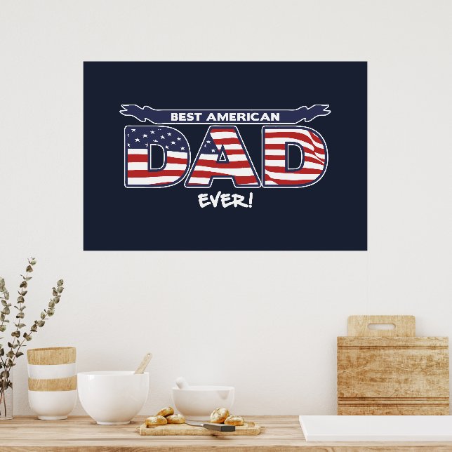 Best American Dad Ever Poster (Küche)