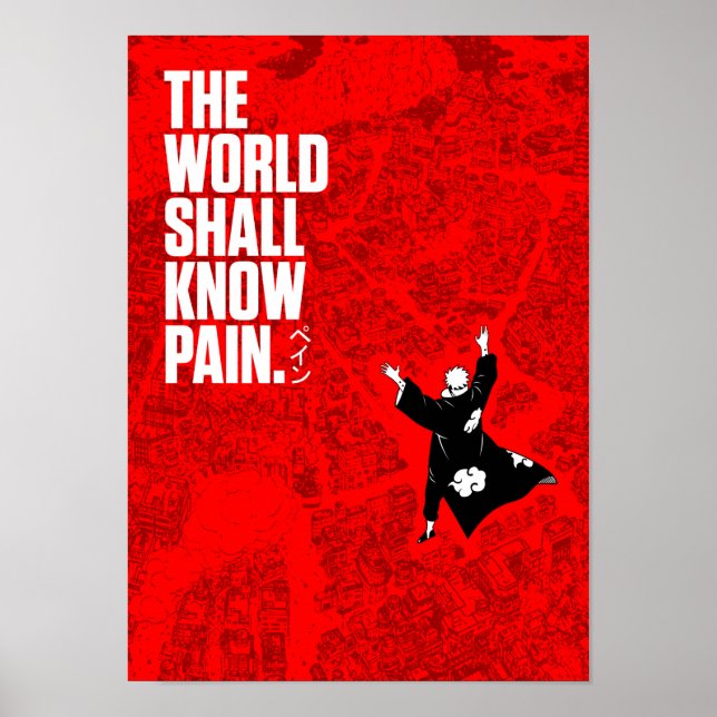 Best Anime Quotes about Pain Poster (Vorne)