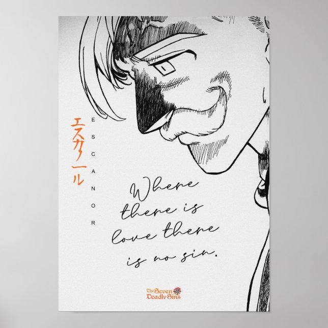 Best Anime Quotes über Liebe und Sin Poster (Vorne)