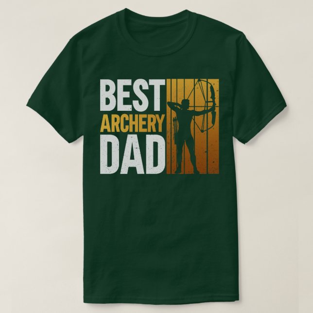 Best Archery Vater Archery Bow Archer T-Shirt (Design vorne)