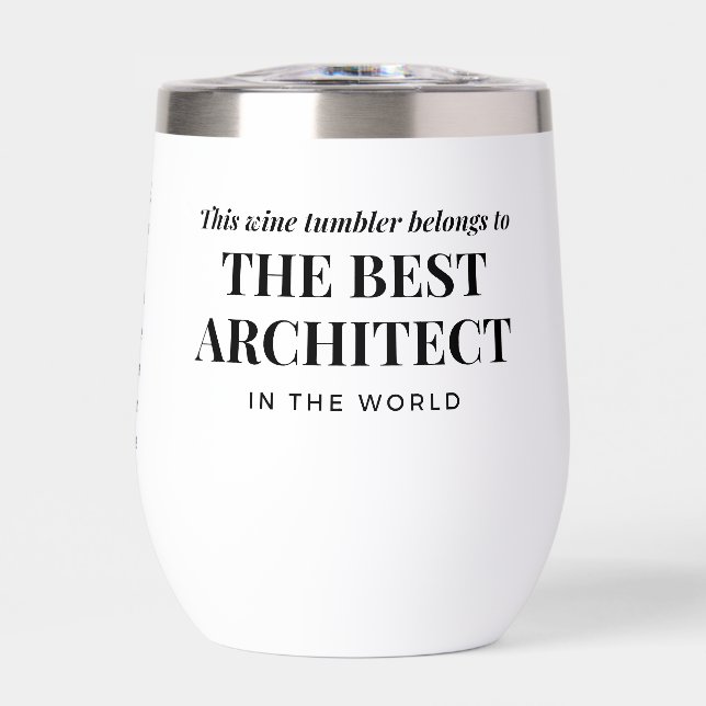 Best Architect in the World Custom Name Funny  (Vorderseite)