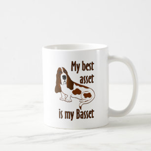 Best Asset Basset Hound Dog Funny Zitat Kaffeetasse
