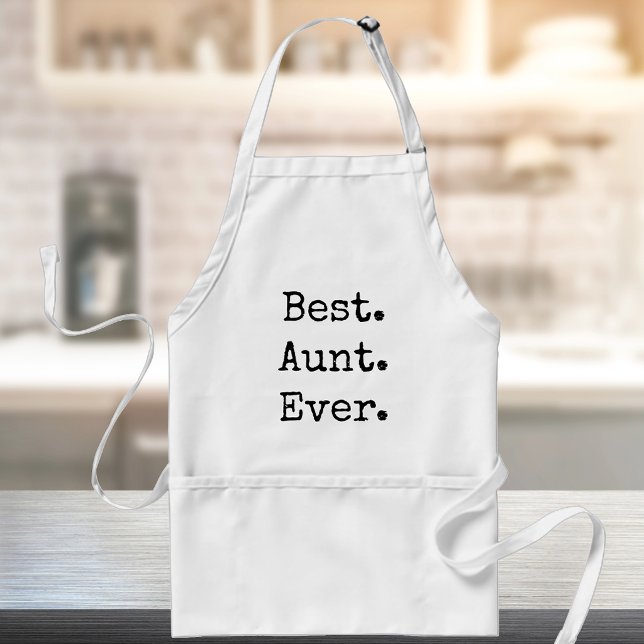 Best Aunt Ever Distressed Retro Typography Schürze (Von Creator hochgeladen)