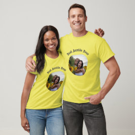 Best Auntie Ever BAE lädt Ihr quadratisches Foto h T-Shirt