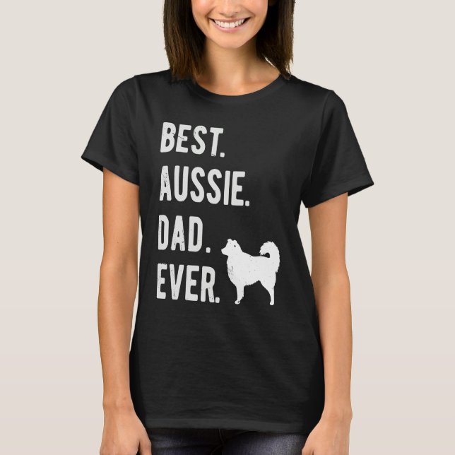 Best Aussie Dad Ever  Australian Shepherd Mens  Da T-Shirt (Vorderseite)