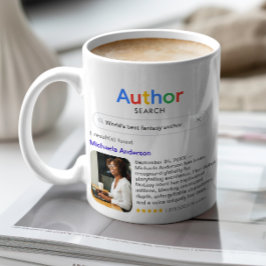Best Author Ever Search Photo Message Writer Gift Kaffeetasse