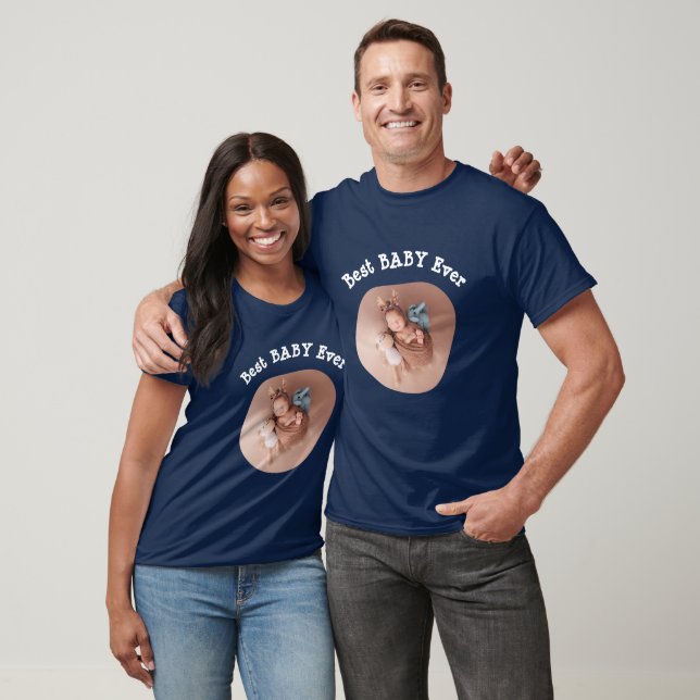 Best BABY jemals Ihr Foto für die Vierkantfamilie  T-Shirt (Unisex)