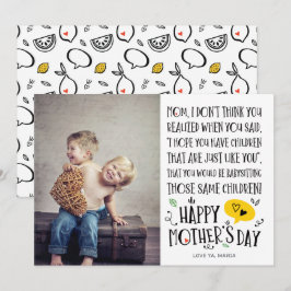 Best Baby Sitter Mama Funny Mother Day Card Einladung