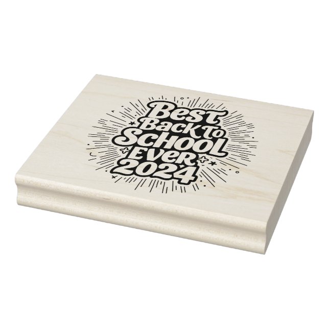 Best Back to School 2024 Design Gummistempel (Stempel)
