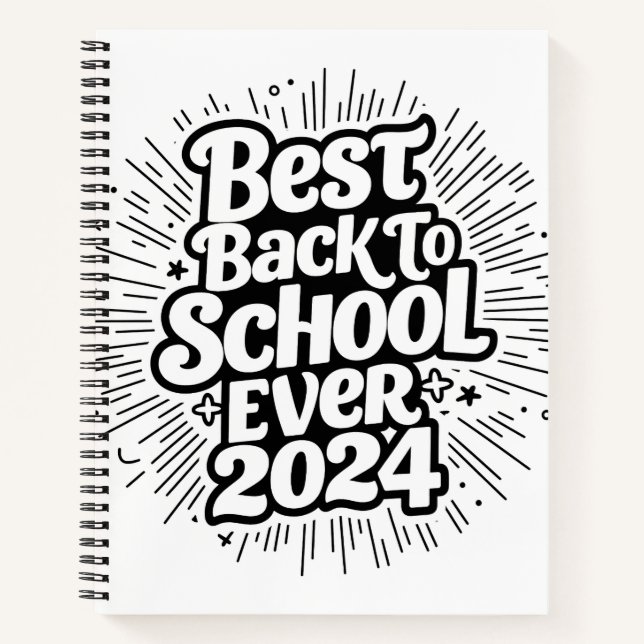 Best Back to School 2024 Design Notizbuch (Vorderseite)