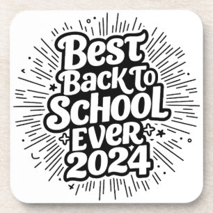 Best Back to School 2024 Hard-Plastic-Untersetzer Getränkeuntersetzer