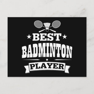 Best Badminton Player Postkarte
