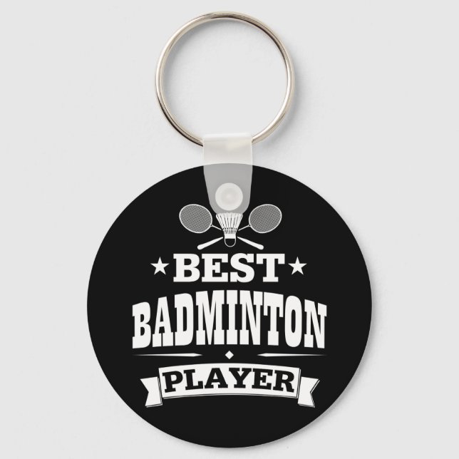 Best Badminton Player Schlüsselanhänger (Vorderseite)