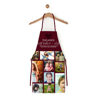 Best Baker Koch Rotes Herz Grandma Collage Schürze