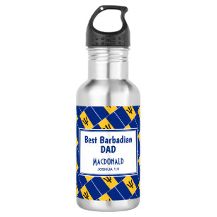 BEST BARBADIAN Barbados Flag kundenspezifisch Edelstahlflasche