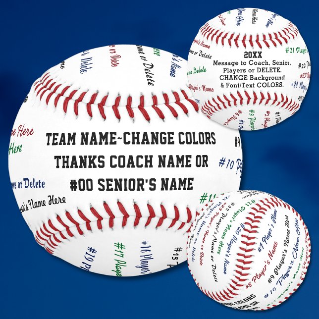 Best Baseball Coach Geschenke, Senior Baseball Ges (Personalized Baseball Ball, Gifts for baseball coaches. Team mom gift ideas baseball. Baseball gifts)