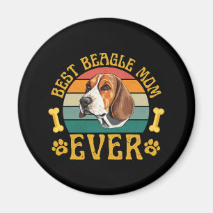 Best Beagle Mama Ever, Funny Beagle Dog Canine Magnet