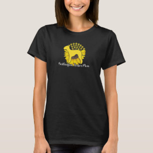 Best Bedlington Terrier Mama Sunflower Dog P T-Shirt