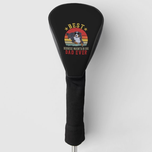 Best Bernese Mountain Dog Vater Golf Headcover (Vorderseite)