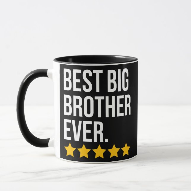 Best Big Brother Ever Sibling Funny Funny Big Bro  Tasse (Links)