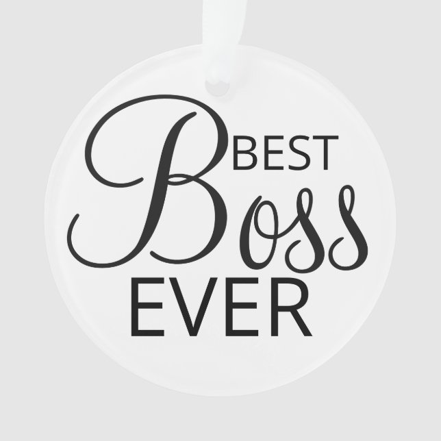  BEST Boss cadeau Ornement (devant)