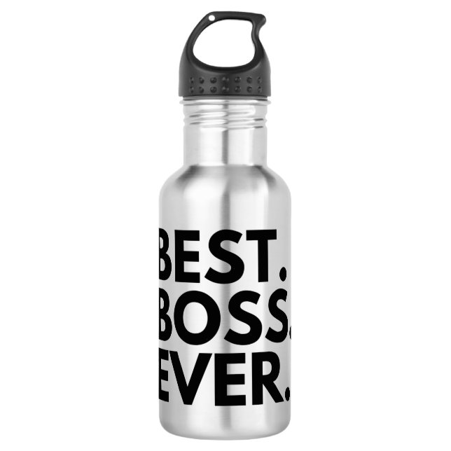BEST BOSS EVER EDELSTAHLFLASCHE (Vorderseite)