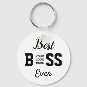 Best Boss Ever & Logo Schlüsselanhänger