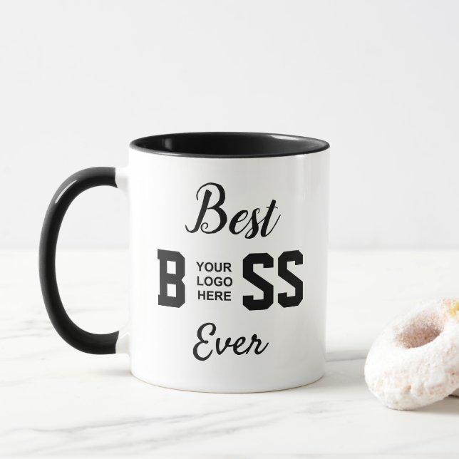 Best Boss Ever & Logo Tasse (Mit Donut)