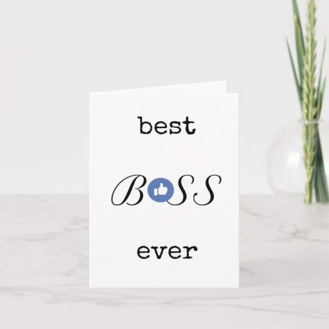 Best Boss je Wertungskarte Einfach Karte (Vorderseite)